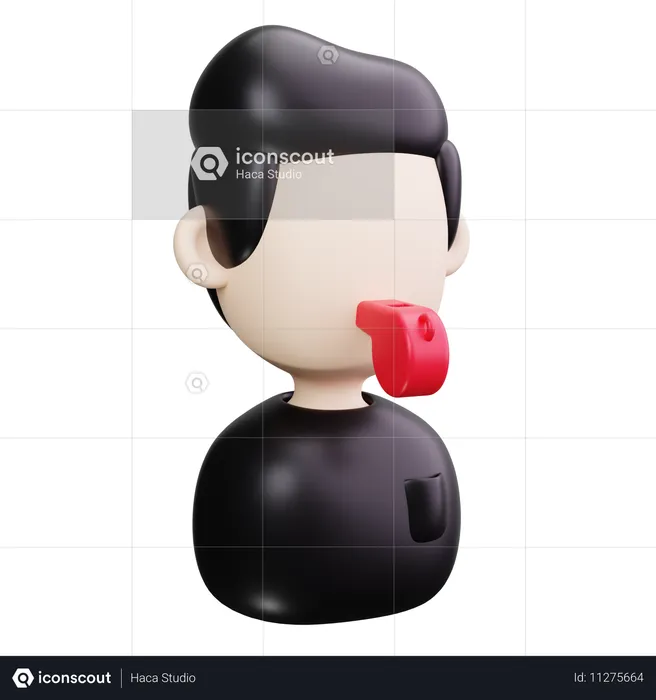 Coach Whistle  3D Icon