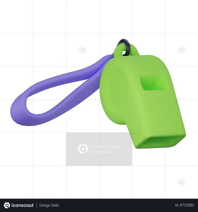 Coach Whistle  3D Icon