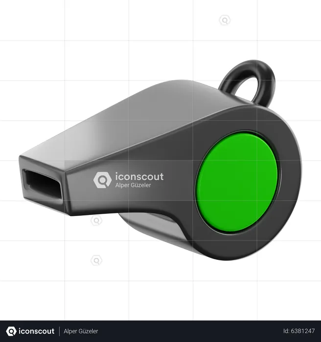 Coach Whistle  3D Icon