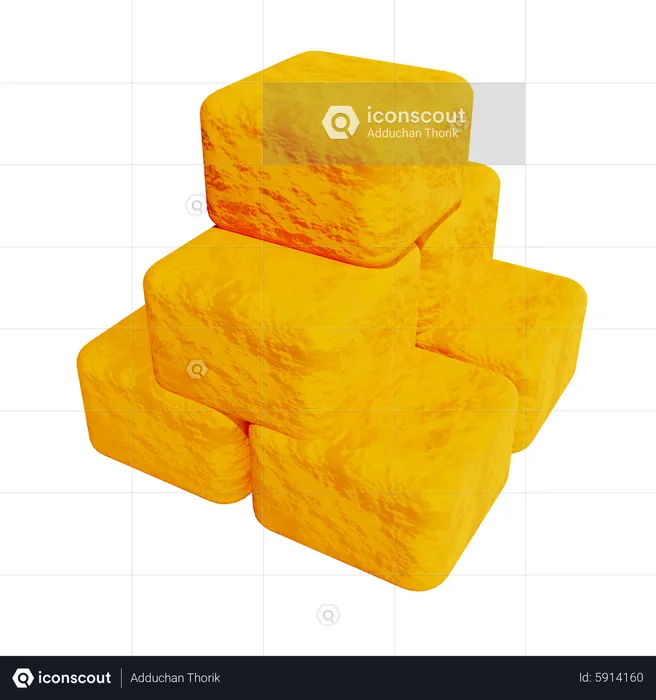 Coalhada de feijão crocante  3D Icon