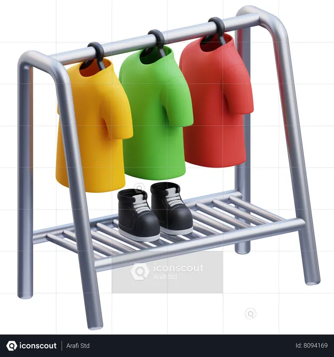 Coat Rack  3D Icon