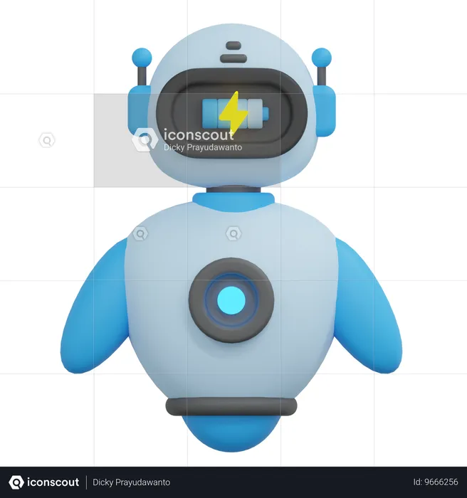 Bot de carregamento  3D Icon