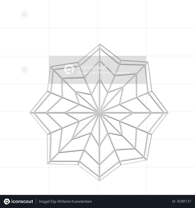 Cobweb  3D Illustration