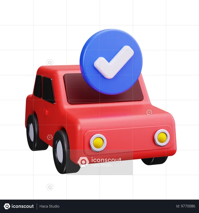 Chequeo del auto  3D Icon