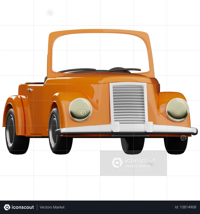 Coche descapotable  3D Icon