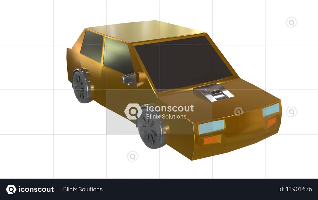 Carro de lujo  3D Icon