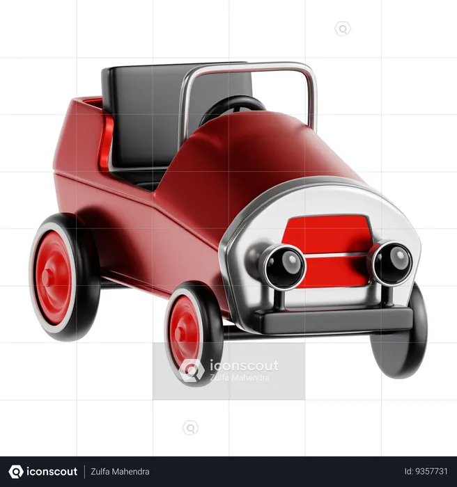 Coche de pedales  3D Icon