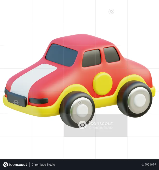 Coche de juguete  3D Icon