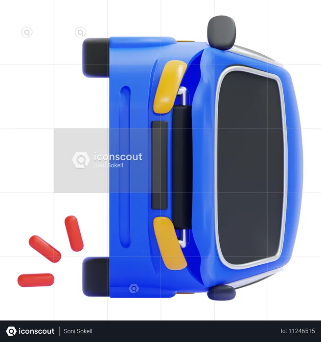 Auto volcado  3D Icon