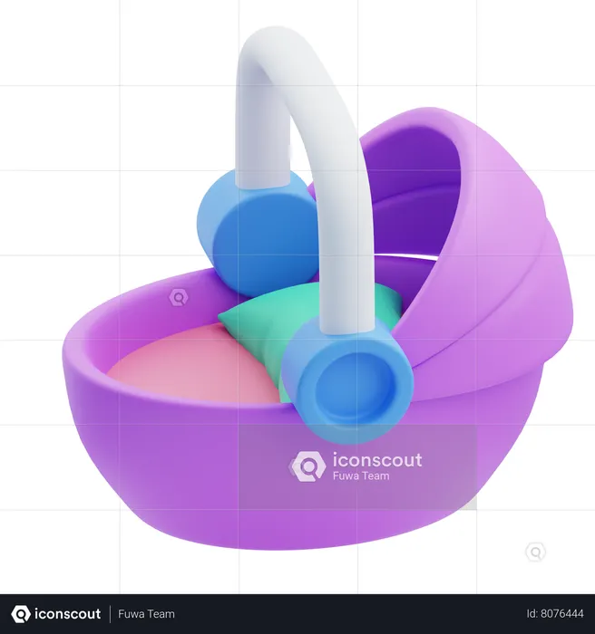 Cochecito de bebé  3D Icon