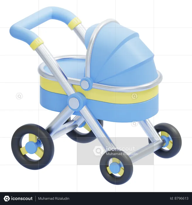 Carrito de bebé  3D Icon