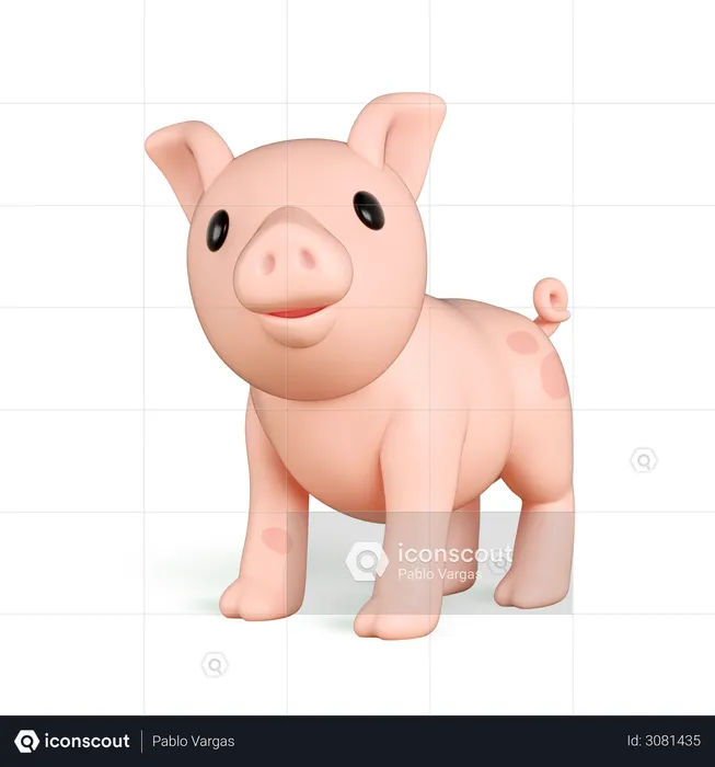 Cochon  3D Icon