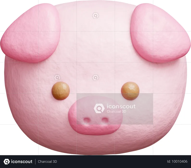 Cochon mignon  3D Icon