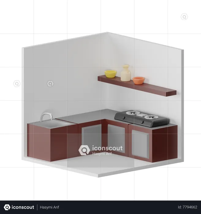 Cocina  3D Icon