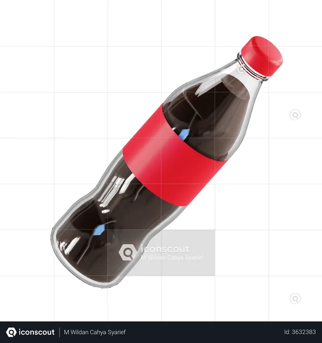 Cock Bottle  3D Illustration