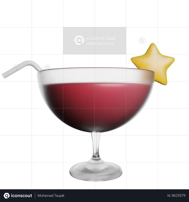 Cocktail  3D Icon