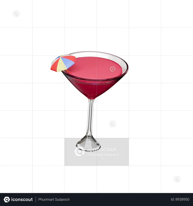 Cocktail  3D Icon