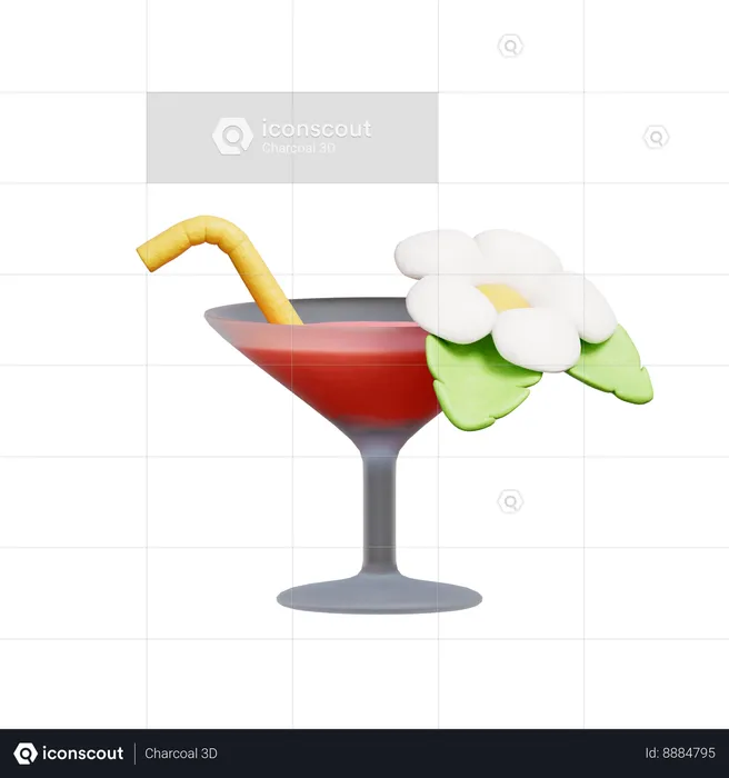 Cocktail  3D Icon