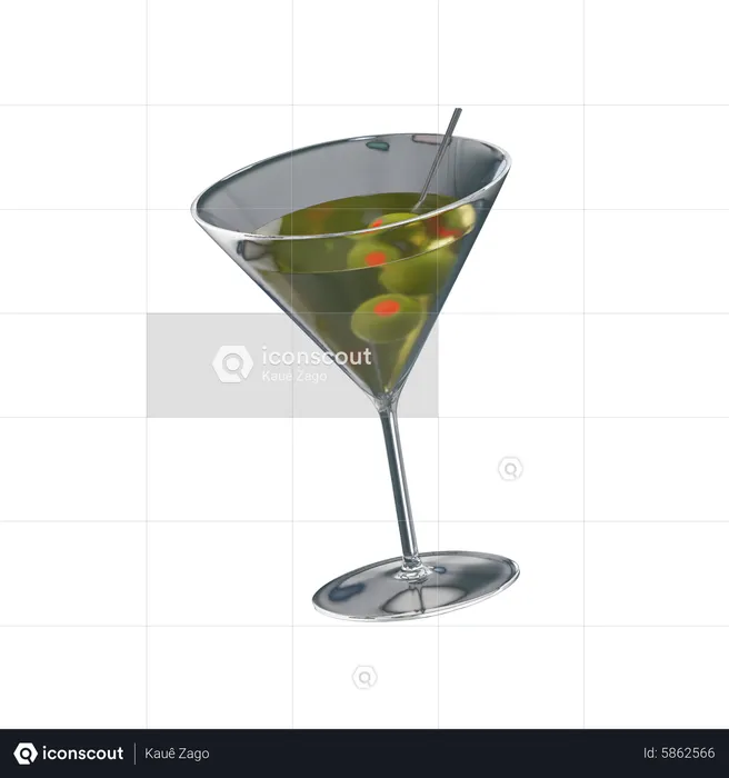 Cocktail  3D Icon