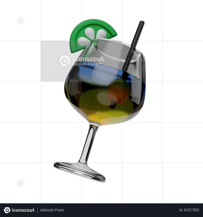 Cocktail  3D Icon