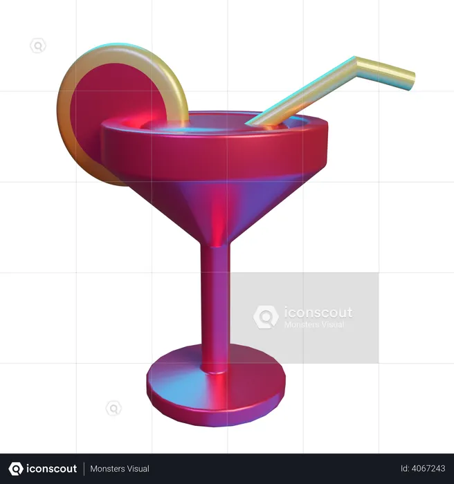 Cocktail  3D Illustration