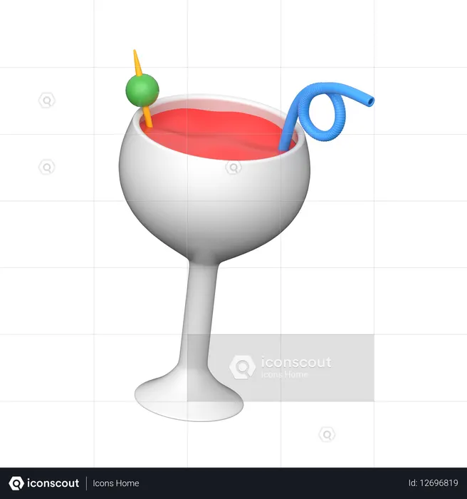Cocktailgetränk  3D Icon