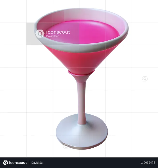 Cocktail Glass  3D Icon