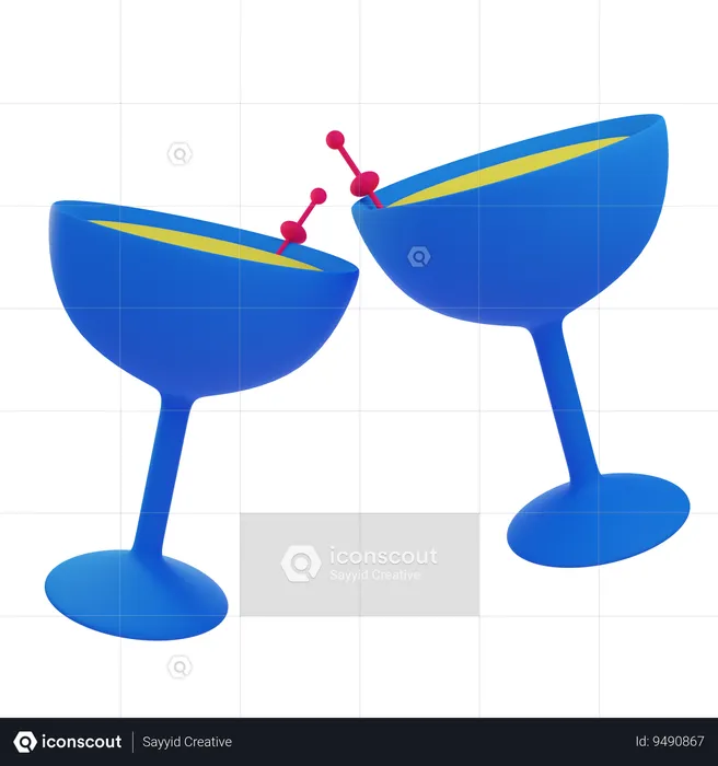 Cocktails drink  3D Icon