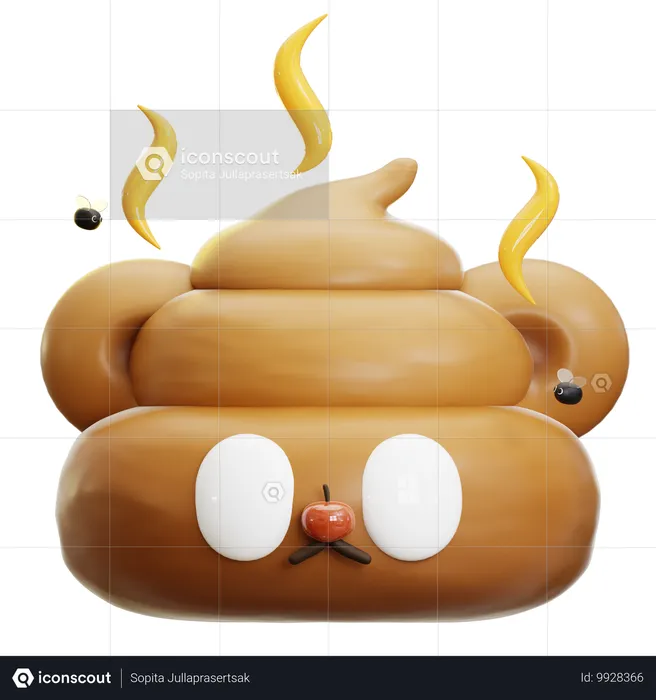 Ursinho cocô Emoji 3D Icon