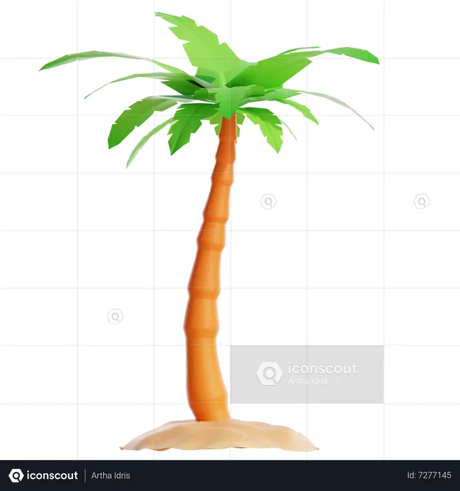 Coconut Tree  3D Icon