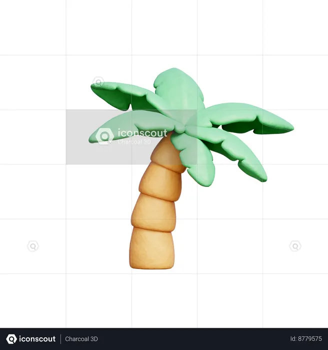 Coconut Tree  3D Icon