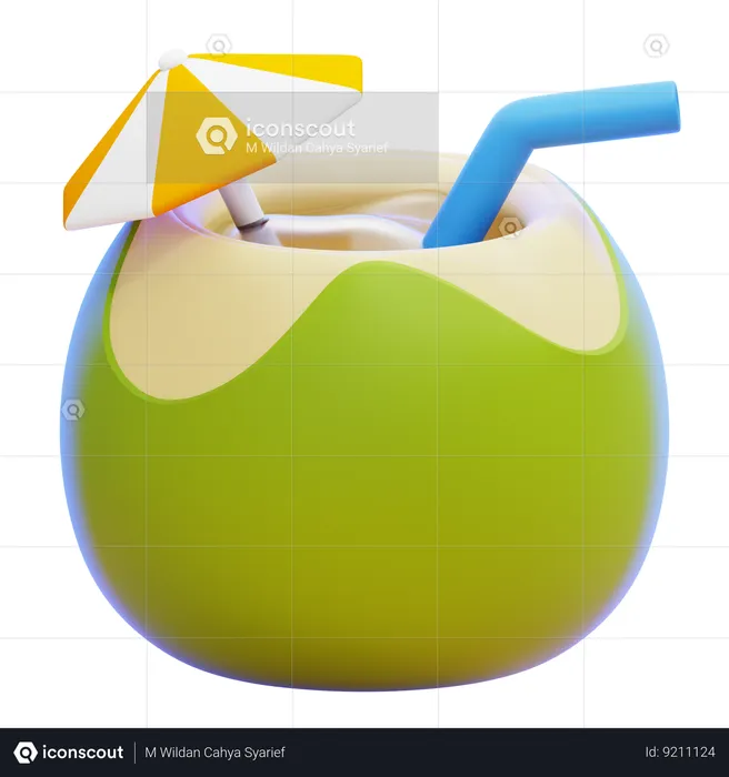 COCONUT WATER  3D Icon