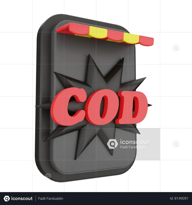 Cod  3D Icon