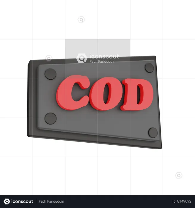 Cod  3D Icon