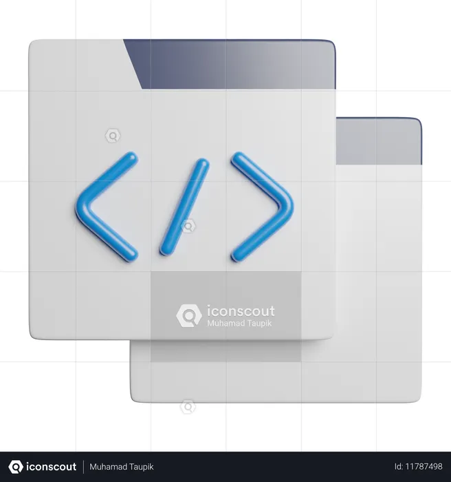 Codage  3D Icon