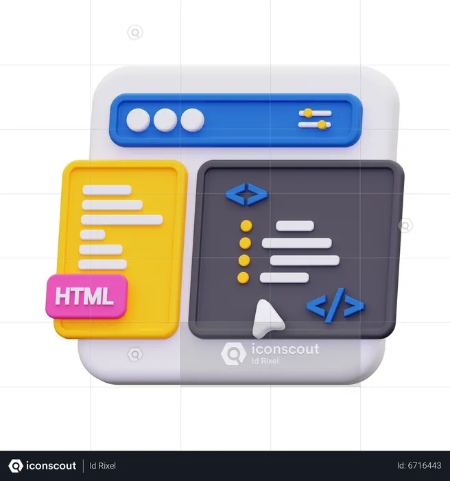 Codage  3D Icon