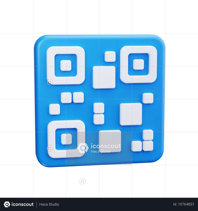 Code à barre  3D Icon