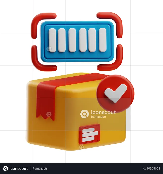 Code à barre  3D Icon