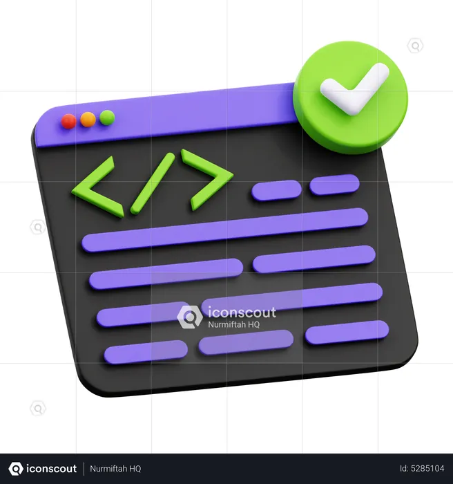 Code Check  3D Icon