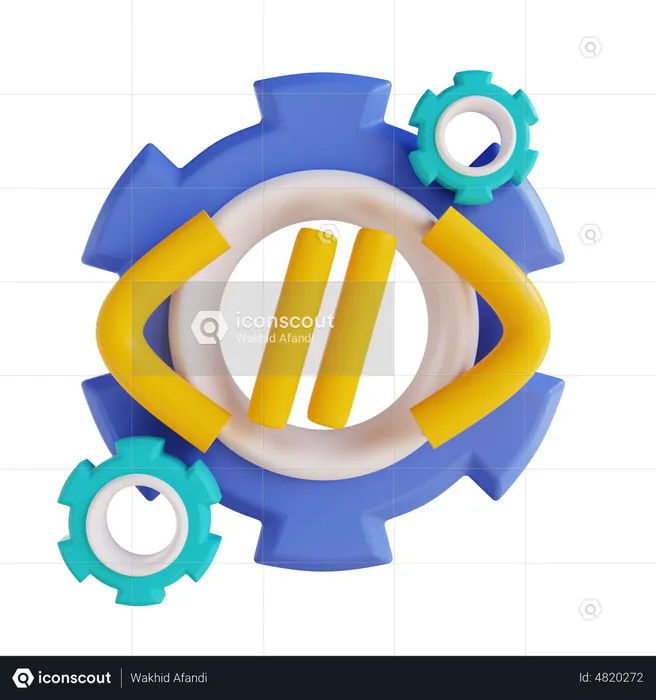 Code Configuration  3D Icon