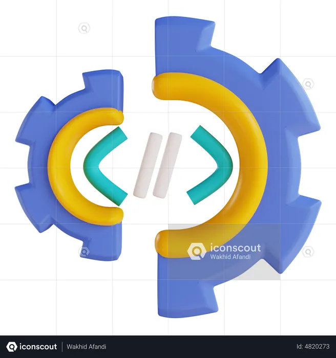 Code Configuration  3D Icon