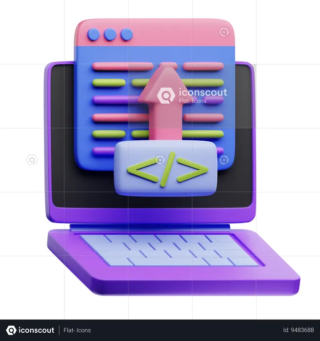 Code Deployment  3D Icon