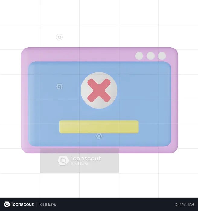 Code Error  3D Icon