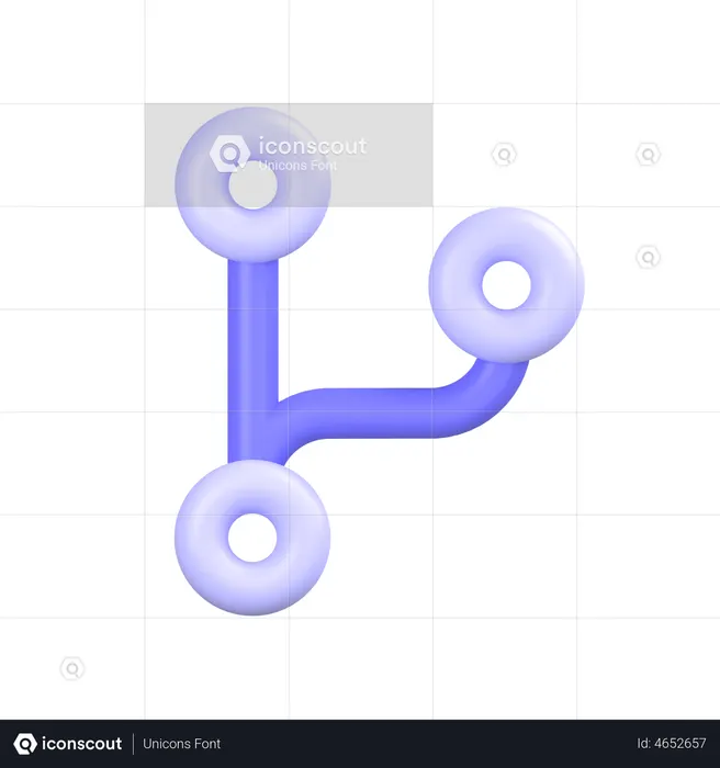 Code Fork  3D Icon