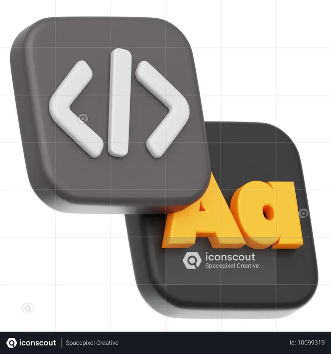 Code language  3D Icon
