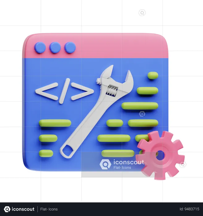 Code Optimization  3D Icon