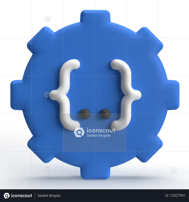 Code Processing  3D Icon