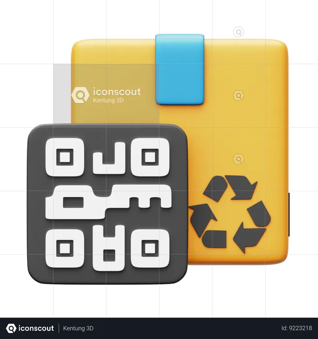 QR Code  3D Icon