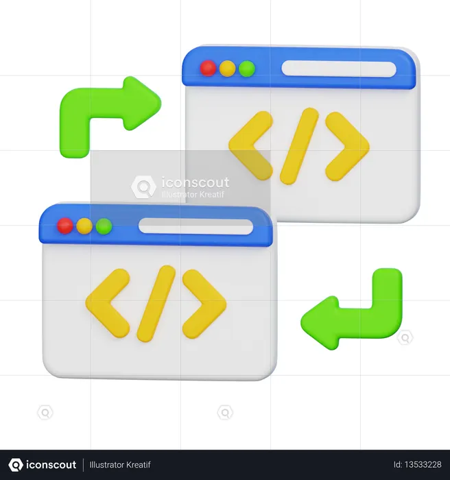 Code Refactoring  3D Icon