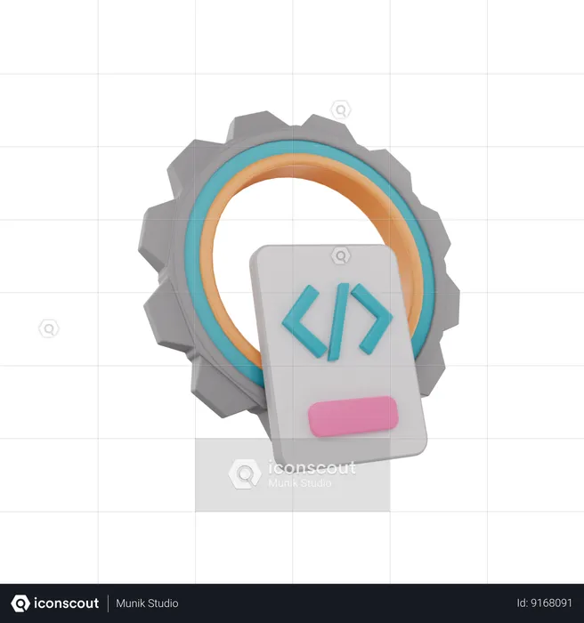 Code Settings  3D Icon